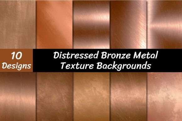 Download Distressed Bronze Metal Textures - Metal Collection